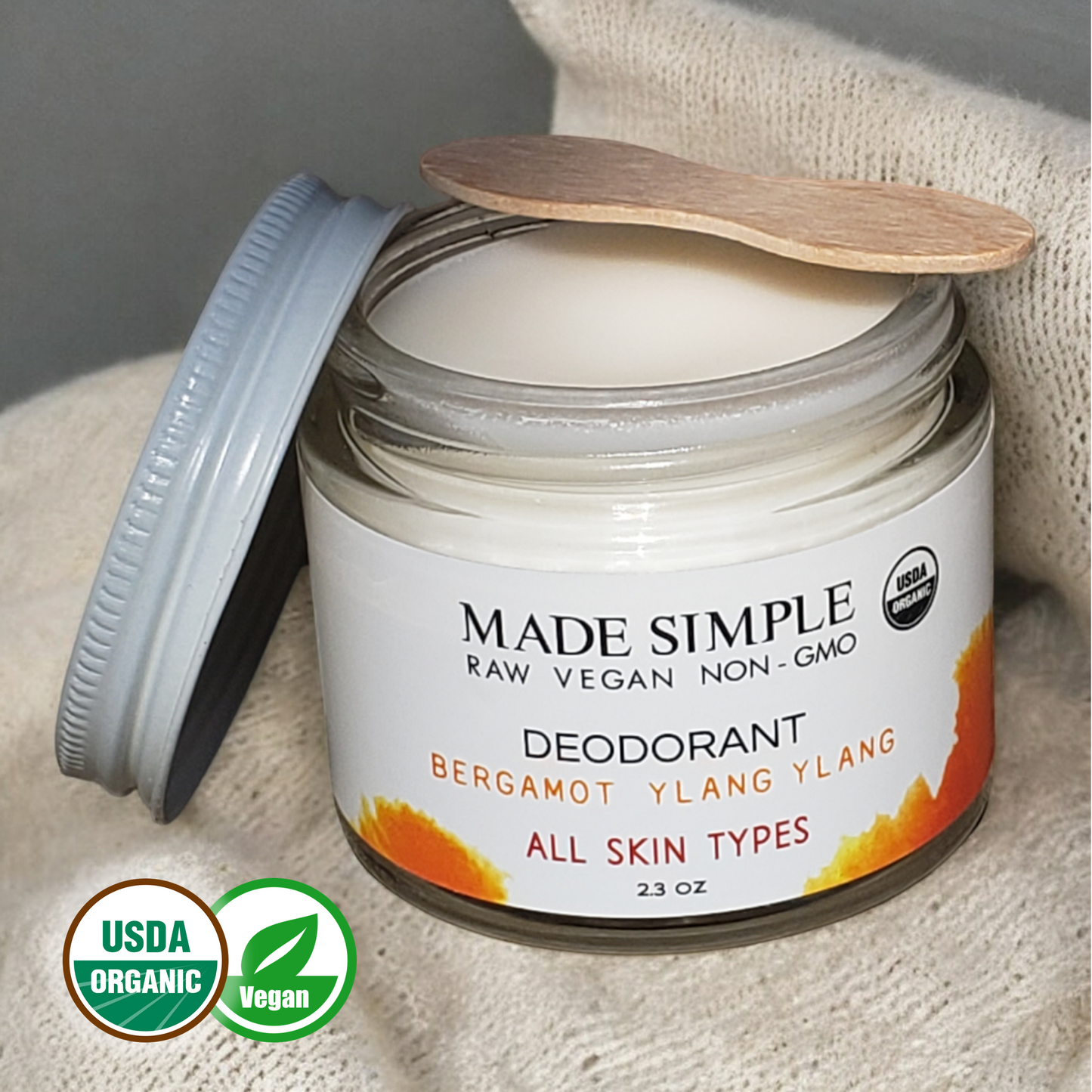 Bergamot Ylang Ylang Deodorant - Certified Organic, Vegan & Cruelty-free-5