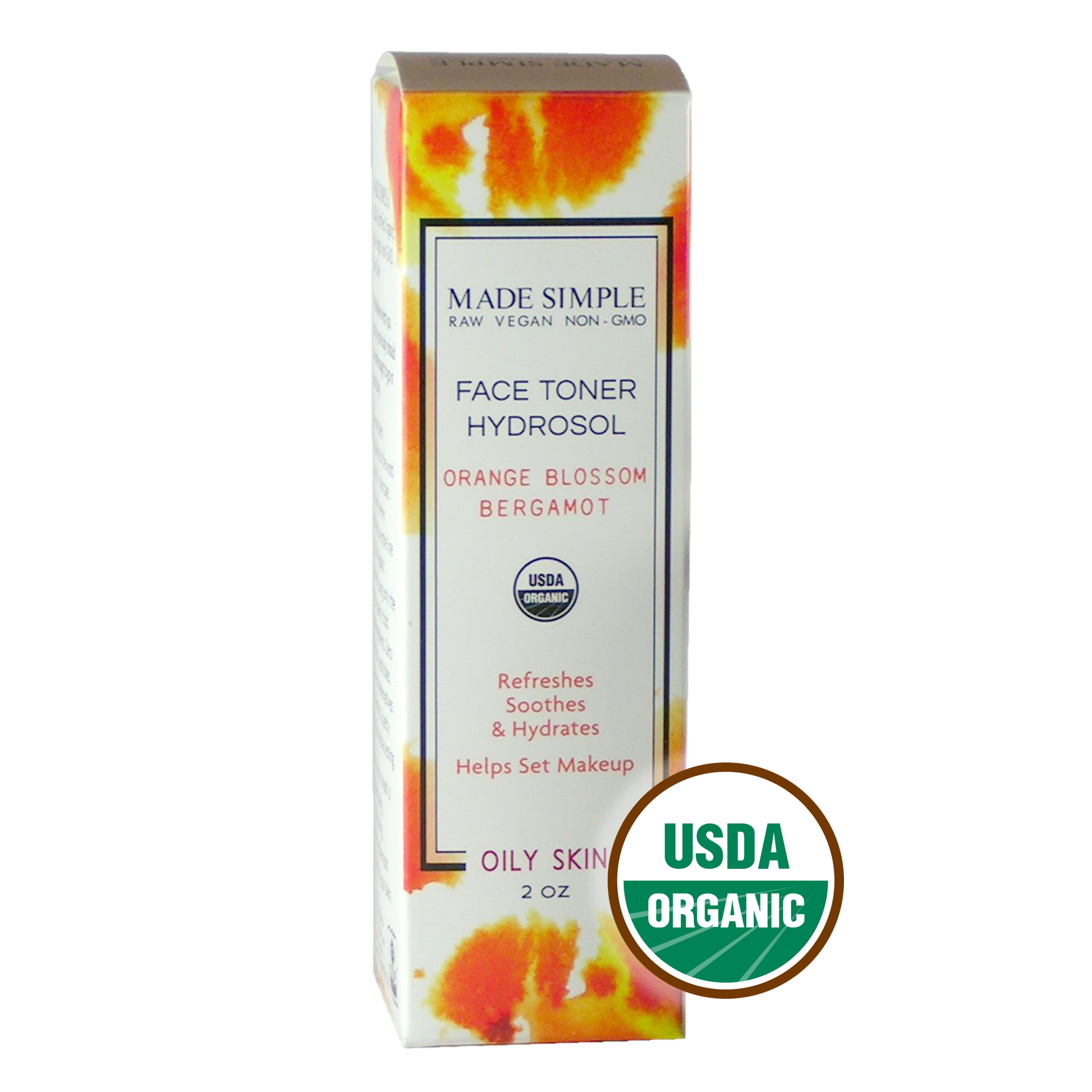 Orange Blossom Bergamot Face Toner for Oily Skin - Certified Organic, Vegan & Cruelty-free-3