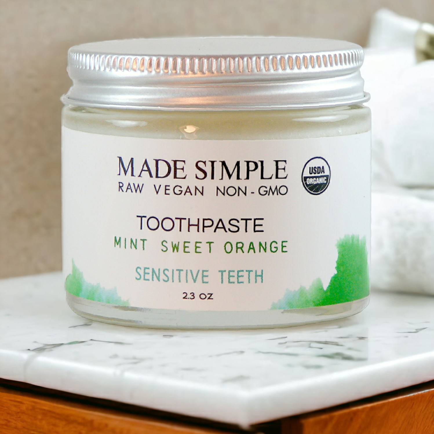 Mint Sweet Orange Toothpaste - Certified Organic, Vegan & Cruelty-free-4