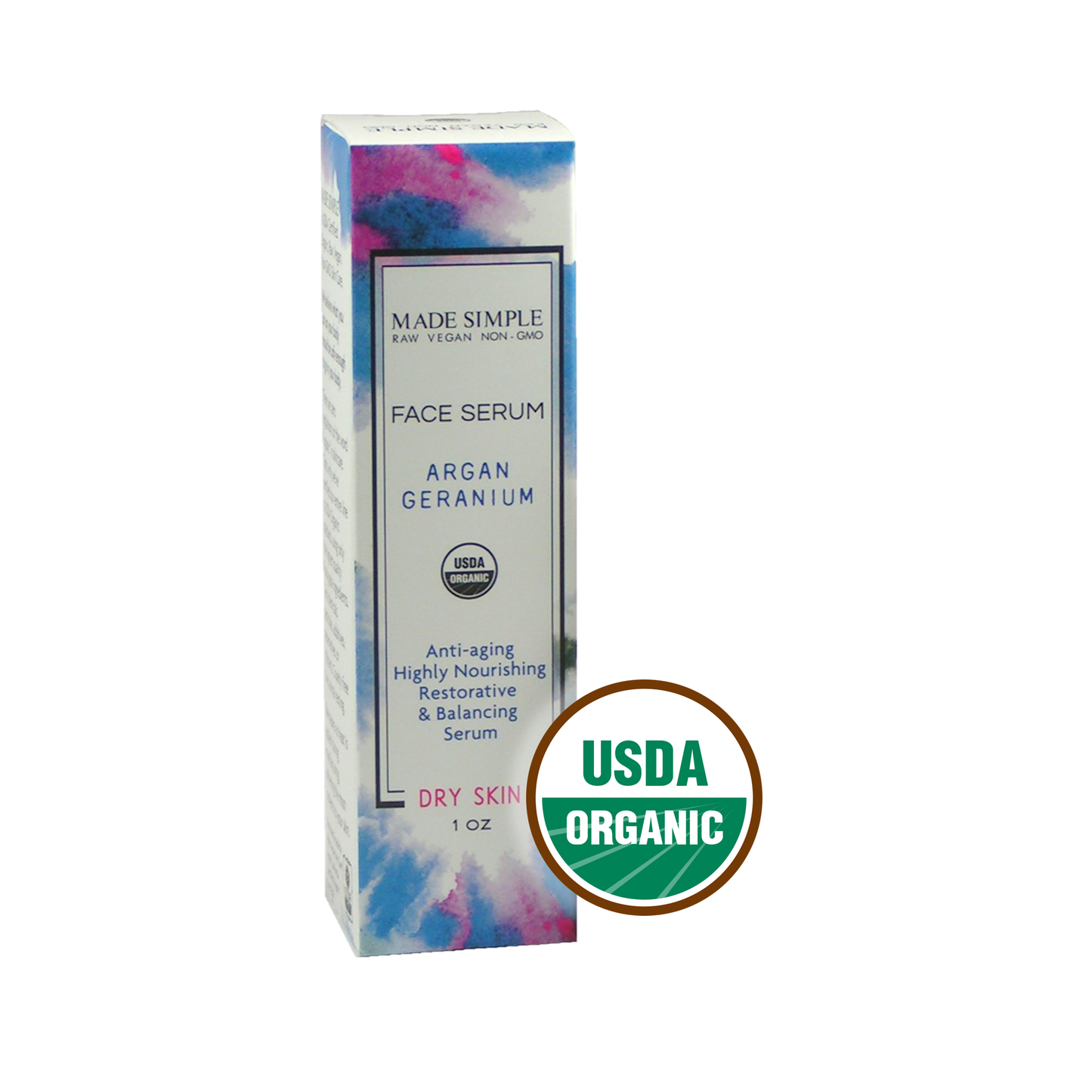 Argan Geranium Face Serum for Dry Skin - Certified Organic. Vegan & Cruelty-free-3