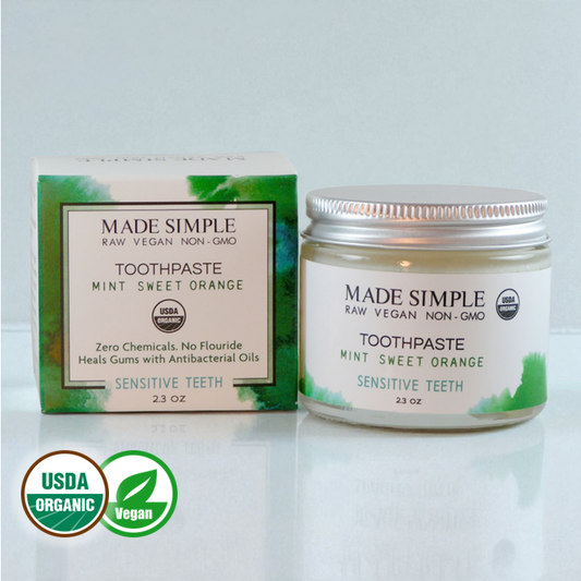 Mint Sweet Orange Toothpaste - Certified Organic, Vegan & Cruelty-free-0