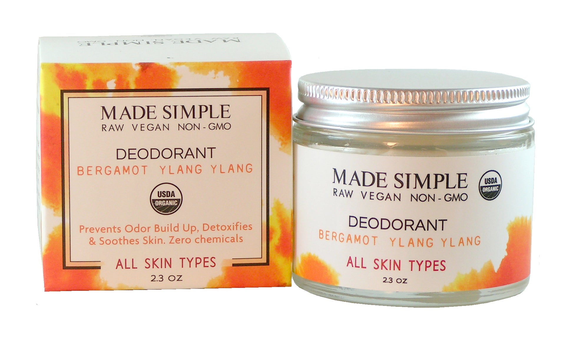 Bergamot Ylang Ylang Deodorant - Certified Organic, Vegan & Cruelty-free-2