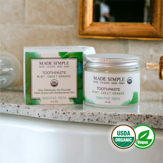 Mint Sweet Orange Toothpaste - Certified Organic, Vegan & Cruelty-free-1
