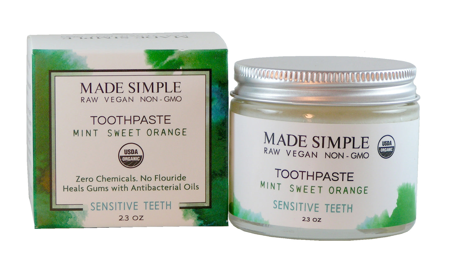 Mint Sweet Orange Toothpaste - Certified Organic, Vegan & Cruelty-free-6